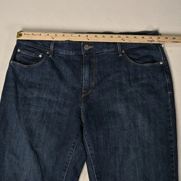 Levis 505 Jeans Womens Size 33 Straight Mid Rise Dark Wash Normcore Y2K - Picture 5 of 14